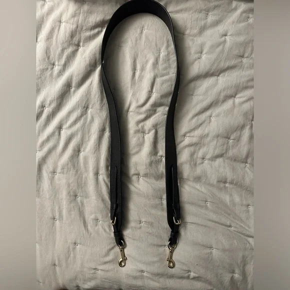 Coach Black Leather Guitar Strap - Picture 2 of 7